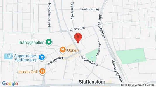Affärslokaler att hyra i Staffanstorp - kort over placeringen