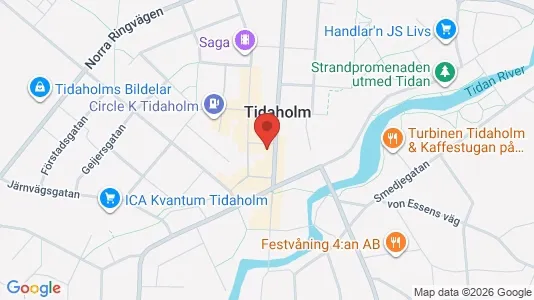 Kontorslokaler att hyra i Tidaholm - kort over placeringen