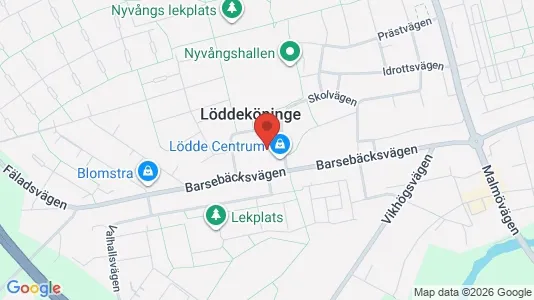 Affärslokaler att hyra i Kävlinge - kort over placeringen