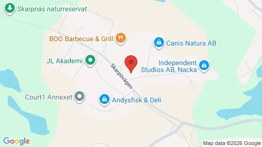 Kontorslokaler att hyra i Nacka - kort over placeringen