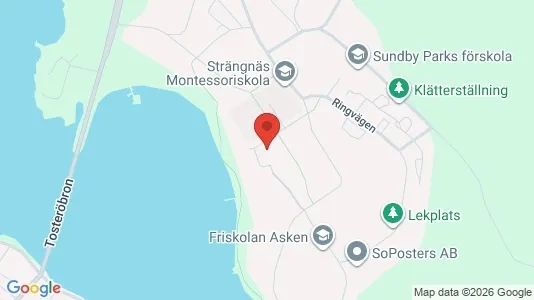 Affärslokaler att hyra i Strängnäs - kort over placeringen