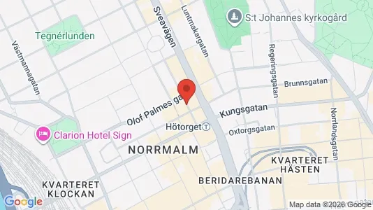 Kontorslokaler att hyra i Stockholm Innerstad - kort over placeringen
