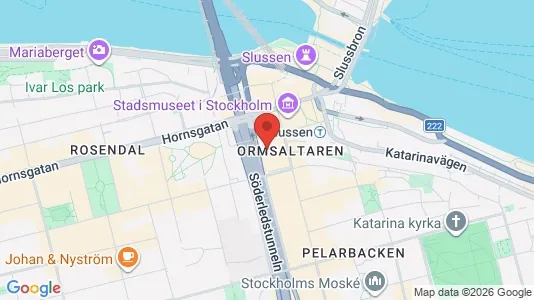 Kontorslokaler att hyra i Södermalm - kort over placeringen