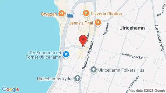 Lagerlokaler att hyra i Ulricehamn - kort over placeringen