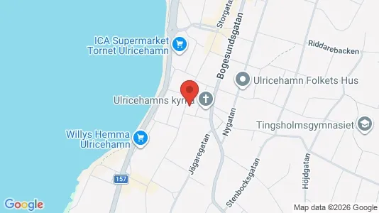 Lagerlokaler att hyra i Ulricehamn - kort over placeringen