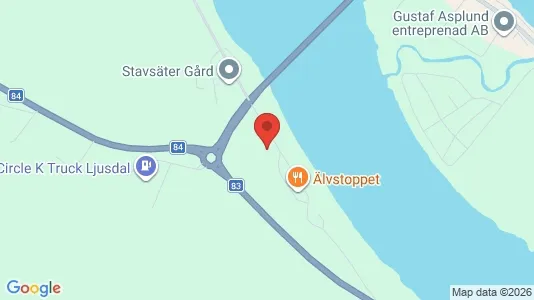 Affärslokaler att hyra i Ljusdal - kort over placeringen