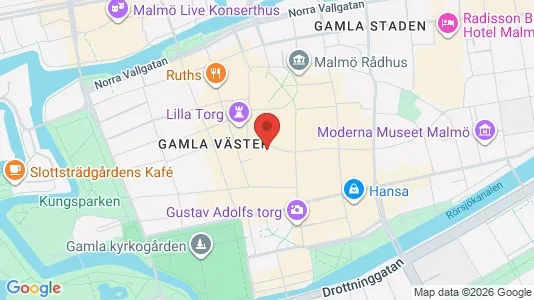 Kontorslokaler att hyra i Malmö Centrum - kort over placeringen