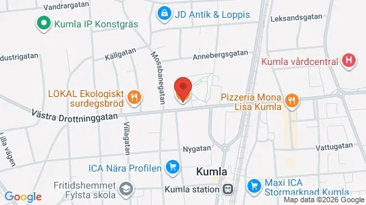 Affärslokaler att hyra i Kumla - kort over placeringen