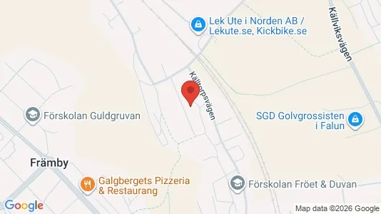 Affärslokaler att hyra i Falun - kort over placeringen