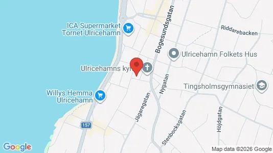 Lagerlokaler att hyra i Ulricehamn - kort over placeringen