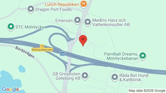 Kontorslokaler att hyra i Härryda - kort over placeringen