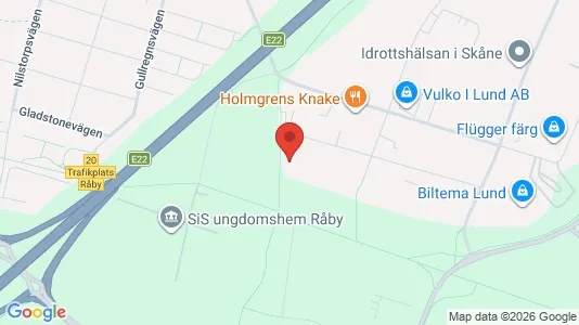 Kontorslokaler att hyra i Lund - kort over placeringen