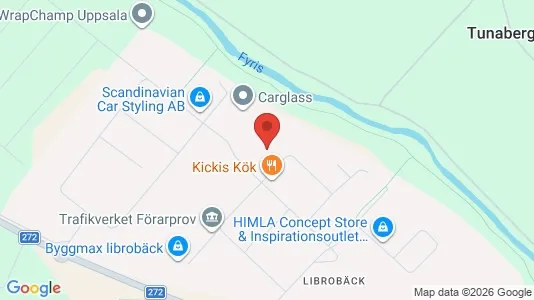 Lagerlokaler till försäljning i Uppsala - kort over placeringen