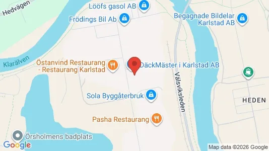 Affärslokaler att hyra i Karlstad - kort over placeringen