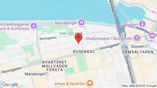 Affärslokaler att hyra i Södermalm - kort over placeringen