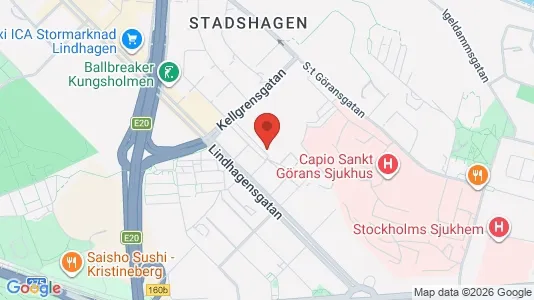 Affärslokaler att hyra i Kungsholmen - kort over placeringen