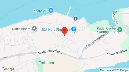 Affärslokaler att hyra i Nacka - kort over placeringen