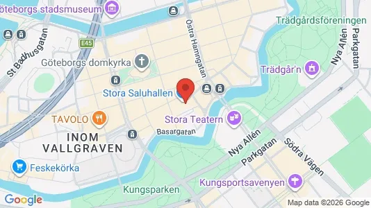Affärslokaler att hyra i Göteborg Centrum - kort over placeringen