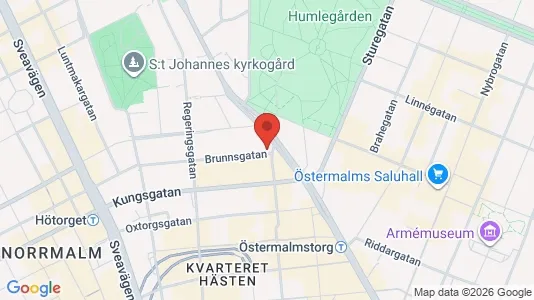 Kontorslokaler att hyra i Stockholm Innerstad - kort over placeringen
