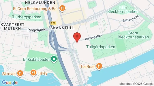 Kontorslokaler att hyra i Södermalm - kort over placeringen