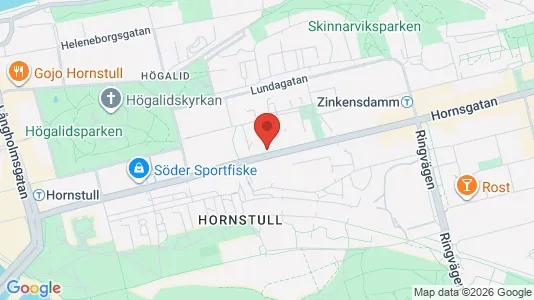 Kontorslokaler att hyra i Södermalm - kort over placeringen