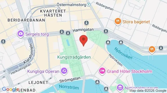 Kontorslokaler att hyra i Stockholm Innerstad - kort over placeringen