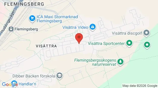 Kontorslokaler att hyra i Huddinge - kort over placeringen