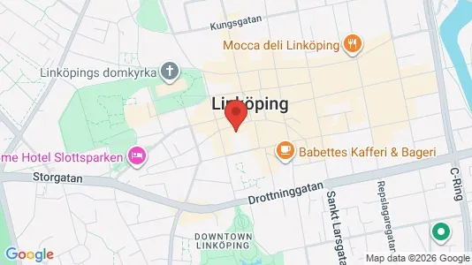Kontorslokaler att hyra i Linköping - kort over placeringen