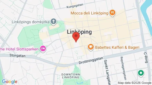 Kontorslokaler att hyra i Linköping - kort over placeringen