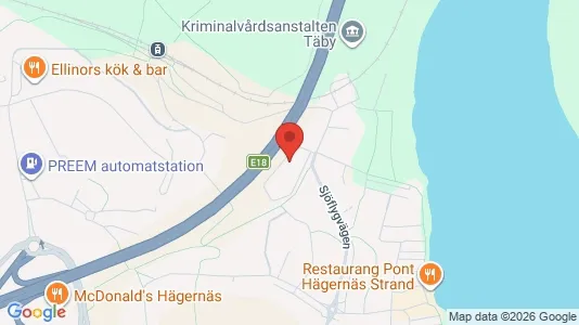 Kontorslokaler att hyra i Täby - kort over placeringen