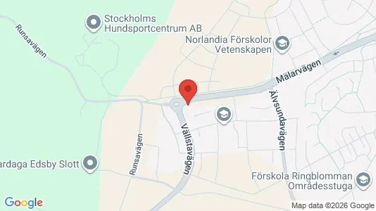 Lagerlokaler att hyra i Upplands Väsby - kort over placeringen
