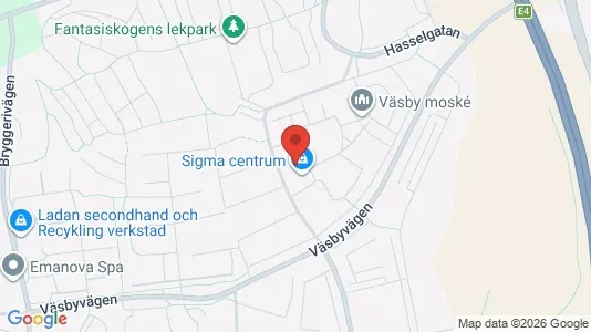 Lagerlokaler att hyra i Upplands Väsby - kort over placeringen