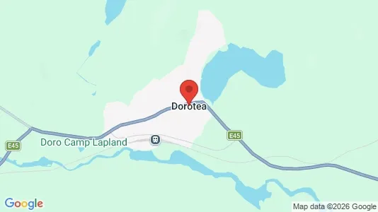 Affärslokaler till försäljning i Dorotea - kort over placeringen