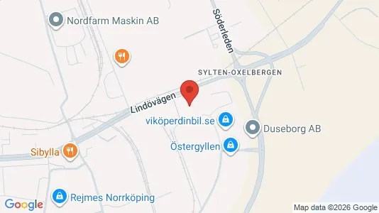 Kontorslokaler att hyra i Norrköping - kort over placeringen