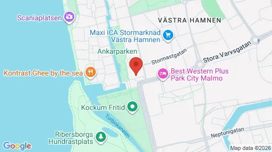 Kontorslokaler att hyra i Malmö Centrum - kort over placeringen