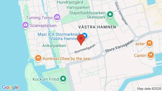 Kontorslokaler att hyra i Malmö Centrum - kort over placeringen