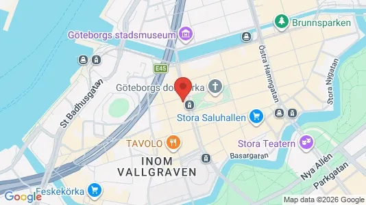 Kontorslokaler att hyra i Göteborg Centrum - kort over placeringen