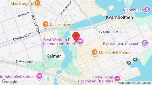 Kontorslokaler att hyra i Kalmar - kort over placeringen