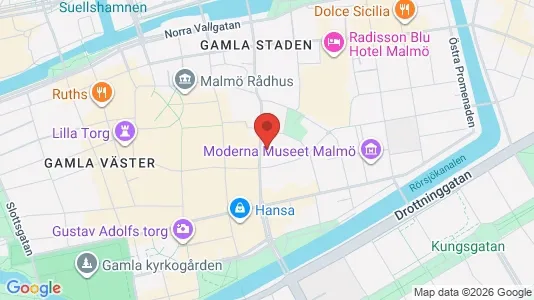 Kontorslokaler att hyra i Malmö Centrum - kort over placeringen