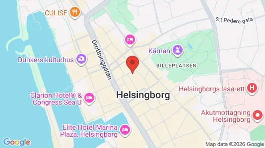 Kontorslokaler att hyra i Helsingborg - kort over placeringen