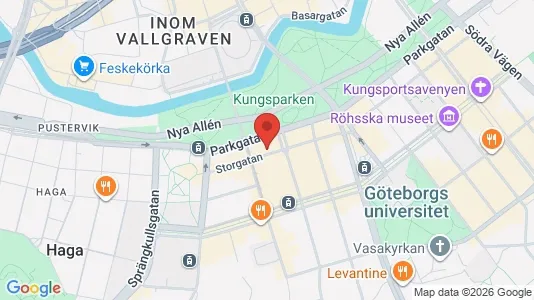 Kontorslokaler att hyra i Göteborg Centrum - kort over placeringen