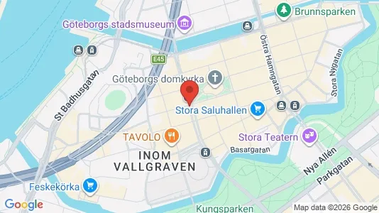 Kontorslokaler att hyra i Göteborg Centrum - kort over placeringen