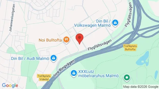 Kontorslokaler att hyra i Malmö Centrum - kort over placeringen