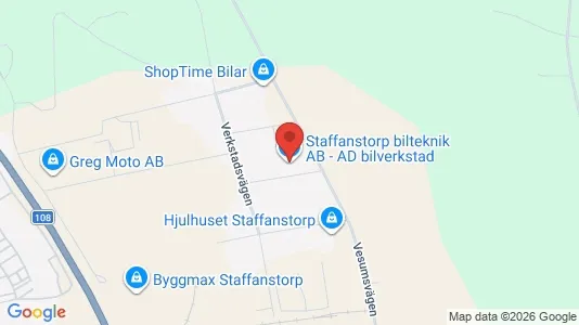 Industrilokaler att hyra i Staffanstorp - kort over placeringen