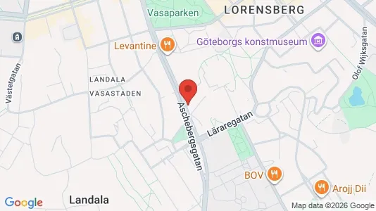 Affärslokaler att hyra i Göteborg Centrum - kort over placeringen