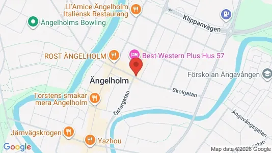 Affärslokaler till försäljning i Ängelholm - kort over placeringen