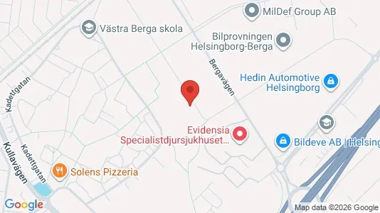 Affärslokaler till försäljning i Helsingborg - kort over placeringen