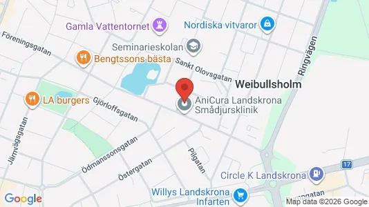 Affärslokaler till försäljning i Landskrona - kort over placeringen