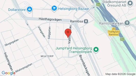 Affärslokaler till försäljning i Helsingborg - kort over placeringen