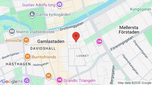 Kontorslokaler att hyra i Malmö Centrum - kort over placeringen